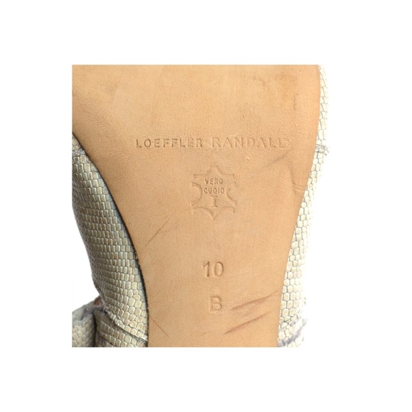 Loeffler Randall Lottie Snake Back Zip Pumps 10 B - Picture 6 of 6